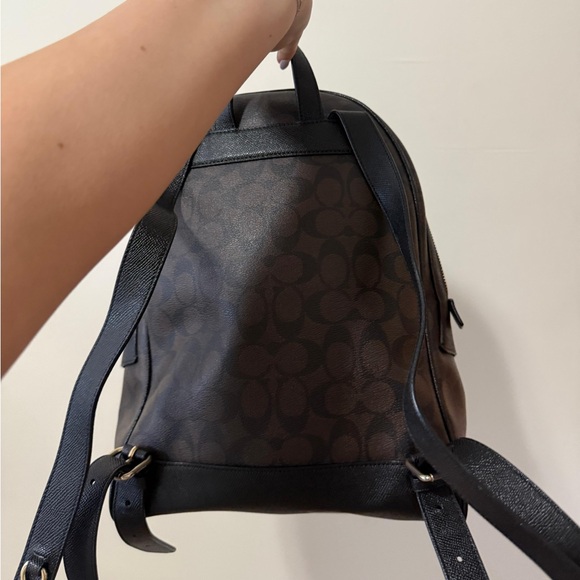 Coach Signature Brown and Black Backpack - Picture 2 of 4